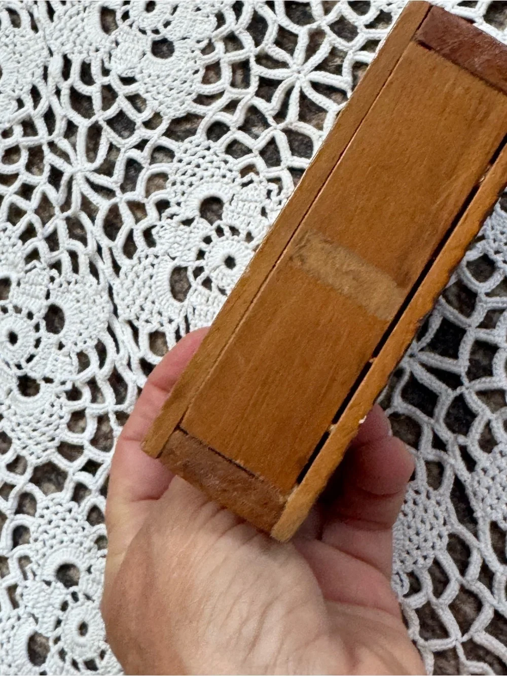 Vintage Hand-Painted Strawberry Wooden Wall Box